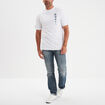 T-shirt manches courtes One Piece Luffy blanc homme