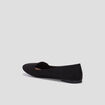 Ballerines esprit mocassins plates noir femme
