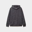 Sweat hoodie &agrave; capuche molleton gris fonc&eacute; homme