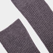 Lot 2 paires chaussettes côtelées gris foncé homme