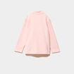 Gilet effet polaire zipp&eacute; col montant rose clair fille