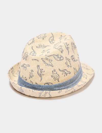 Chapeau de paille sable garçon