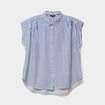 Chemise sans manches bleu femme