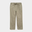 Pantalon chino droit taille &agrave; coulisse vert clair homme