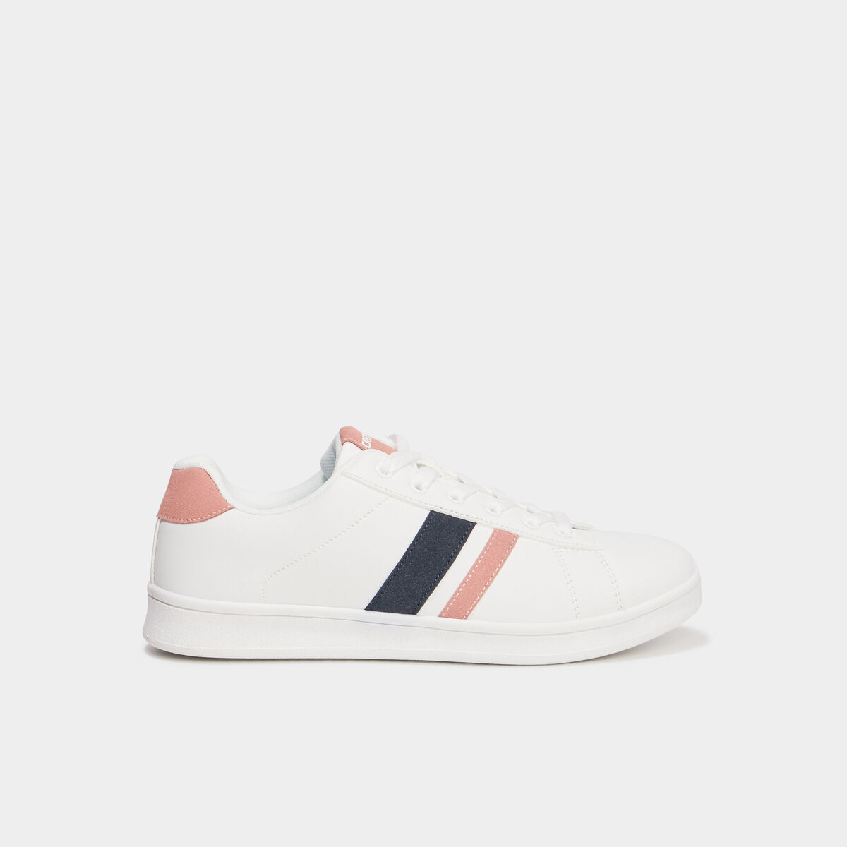 Tennis &agrave; lacets blanc femme