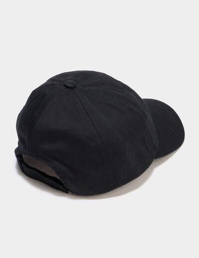 Casquette coton bomb&eacute;e ajustable noir gar&ccedil;on