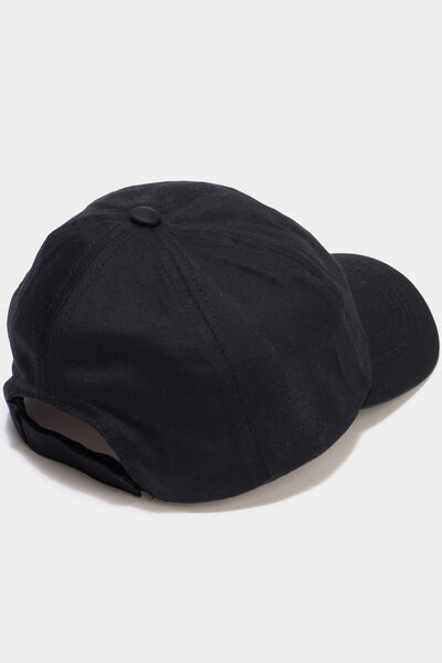 Casquette coton bomb&eacute;e ajustable noir gar&ccedil;on