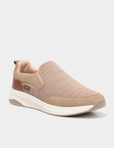 Baskets semelles &eacute;paisses sable homme