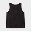 Débardeur dentelle col rond noir femme
