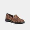 Mocassins en cuir multicolore femme
