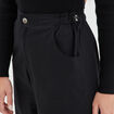 Pantalon loose bas resserré noir femme
