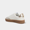Baskets &agrave; lacets Josh Ellesse jaune or femme