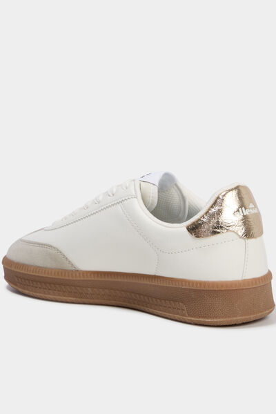 Baskets &agrave; lacets Josh Ellesse jaune or femme