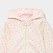 Parka &agrave; capuche imperm&eacute;able d&eacute;perlante ecru b&eacute;b&eacute; fille