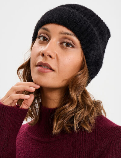 Bonnet noir femme