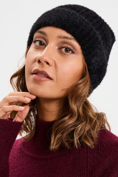 Bonnet noir femme