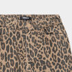 Pantalon large taille ajustable coton marron fille