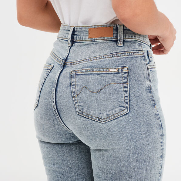 Jeans regular 5 poches coton Creeks denim double stone femme