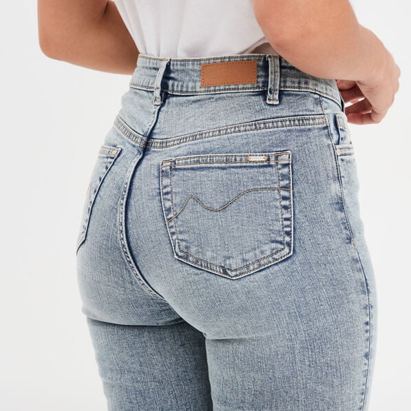 jeans regular 5 poches coton creeks denim double stone femme Jeans regular 5 poches coton Creeks denim double stone femme