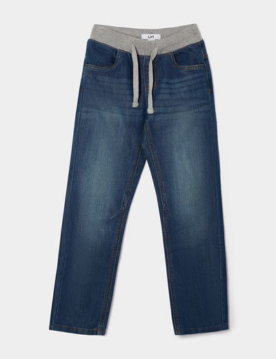 Jeans regular taille ajustable denim stone gar&ccedil;on