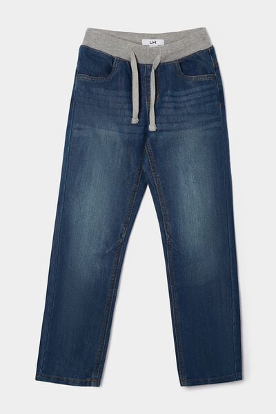 Jeans regular taille ajustable denim stone gar&ccedil;on
