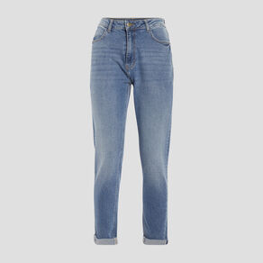 Jeans mom taille haute denim double stone femme