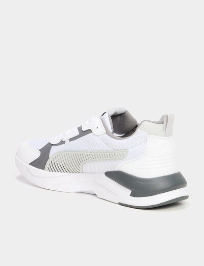 Baskets running &agrave; lacets Puma gris homme