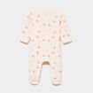 Dors-bien effet velours manches longues creme b&eacute;b&eacute;