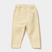 Pantalon ample brod&eacute; coton jaune clair b&eacute;b&eacute; fille