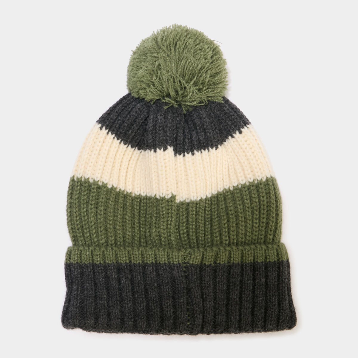Bonnet &agrave; pompon vert gar&ccedil;on