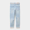 Jean skinny ceinture foulard denim triple stone fille