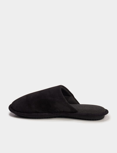 Chaussons mules noir homme