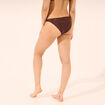 Bas de maillot de bain marron femme