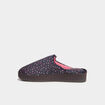 Chaussons mules lavables Isotoner bleu gris femme