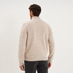 Pull col camionneur manches longues gris clair homme