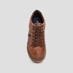 Sneakers semelles plates marron homme