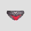 Culotte avec micro dentelle rouge femme