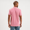 Polo piqu&eacute; coton manches courtes rose homme