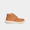 Bottines &agrave; lacets semelle &eacute;paisse marron clair homme