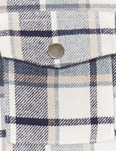 Veste col aviateur boutonné Creeks bleu gris bébé garçon