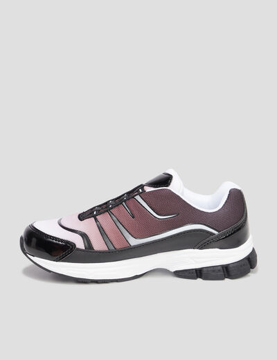 Baskets running lacets élastiquées multicolore garçon
