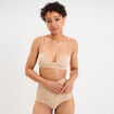 Soutien-gorge push-up triangle beige femme