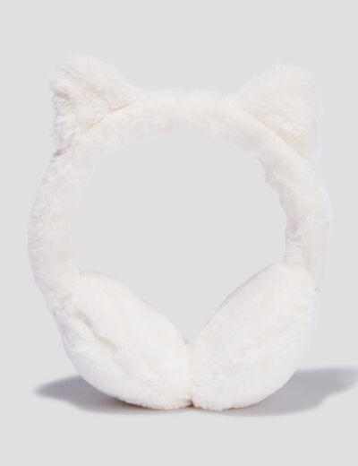 Cache-oreilles avec sequins ivoire fille