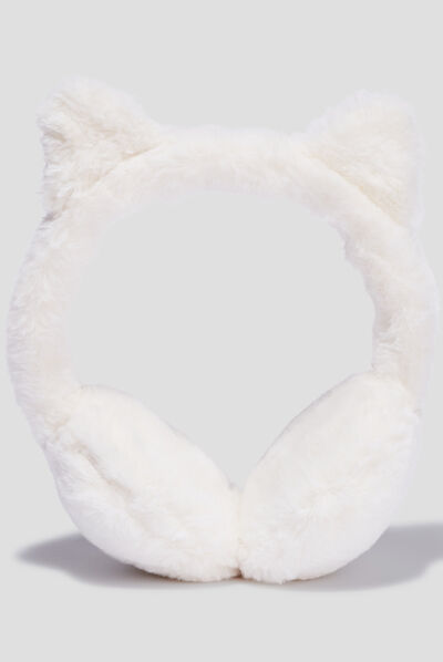 Cache-oreilles avec sequins ivoire fille