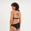 Haut de maillot de bain foulard &agrave; nouer noir femme