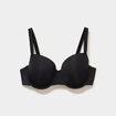 Soutien-gorge corbeille noir femme grande taille