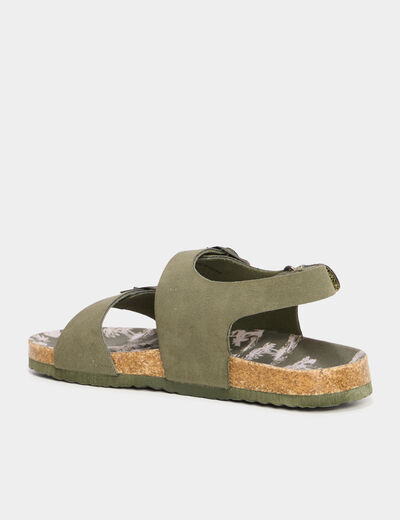 Sandales vert kaki garçon