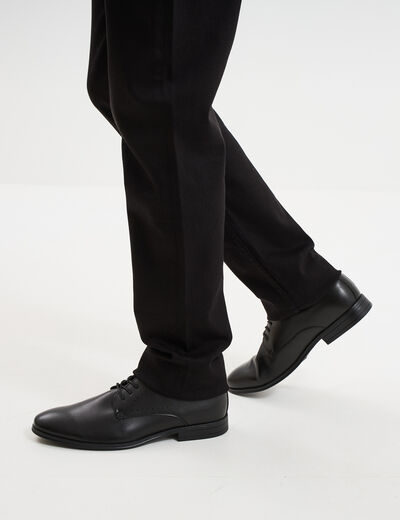 Derbies lacées noir homme