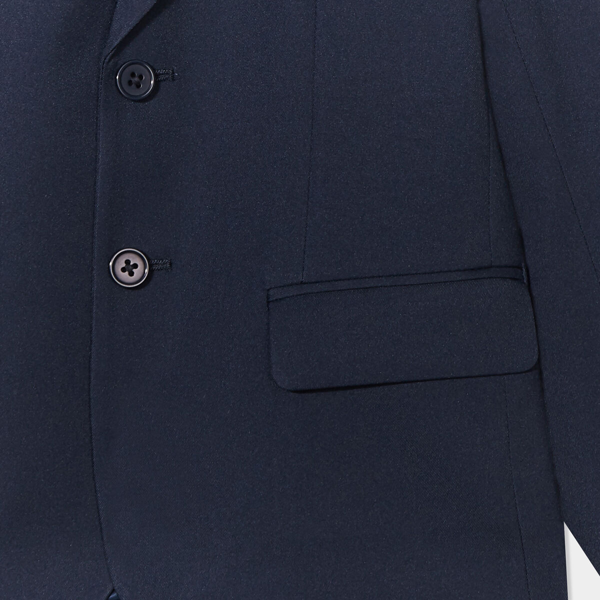 Veste blazer droite boutonnée bleu marine garçon
