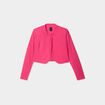Veste bol&eacute;ro stretch manches longues rose fushia femme